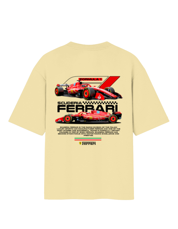 Ferrari F1 Unisex Oversized Standard T-Shirt